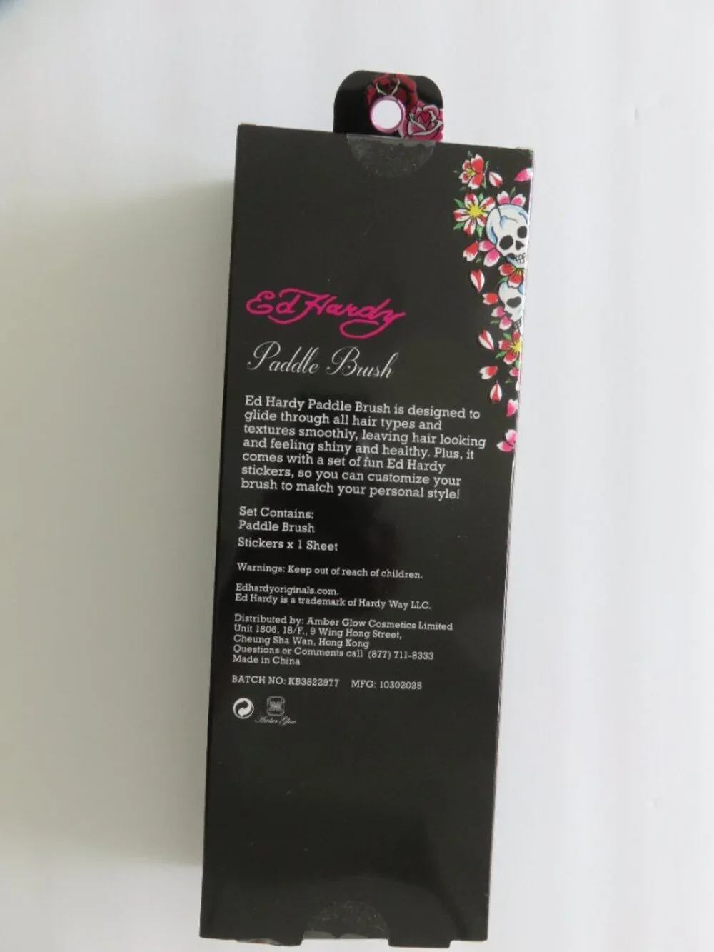 (#132) ED HARDY Paddle W Stickers Hair Brush - Picture 7 of 7